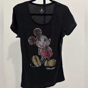 Disney Sequins Mickey Mouse Official Parks Graphic Tee